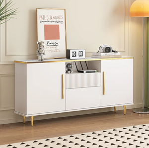 Juego <span class=keywords><strong>de</strong></span> Mesa <span class=keywords><strong>de</strong></span> Centro y Mueble para TV <span class=keywords><strong>de</strong></span> Madera Sólida - Mueble Multimedia Minimalista <span class=keywords><strong>de</strong></span> Lujo Ligero para Salas <span class=keywords><strong>de</strong></span> Estar, Dormitorios y Casas Pequeñas - Product Image 2