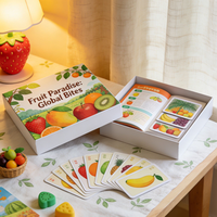 Cartes Flash Éducatives Personnalisées en Papier avec Boîte – Thèmes Fruits/Animaux/Légumes – Pour Enfants de 7 à 9 Ans – Couleur et Logo Personnalisables
