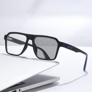 Gafas con Logotipo Personalizado, Nuevas Gafas Fotocromáticas Cuadradas TR90 con Protección Anti Luz Azul y Cambio de Color de Moda 2025 para Hombre y Mujer - Product Image 2