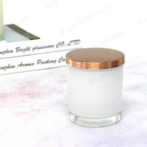 73mm 로즈 골드 금속 뚜껑 유리 항아리, 유리 촛불 컨테이너 금속 뚜껑 도매