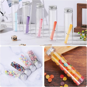 Chai nhựa PET đáy phẳng hình vuông, chất liệu thực phẩm, dễ mang theo, dùng đựng cà phê, nước ép, kẹo, bánh kẹo, sô cô la - Product Image 4