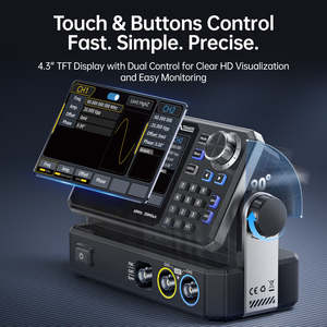 Generador de Señales de Función de Doble Canal FNIRSI TSG3020 TSG6020 30MHz 60MHz 200MSa/s 14 Bits con Generador de Forma de Onda Arbitraria - Product Image 5