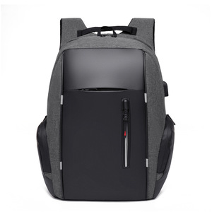 Unisex Wasserdichter Laptop-Rucksack mit Reißverschluss USB-Ladeanschluss Diebstahlsicher & Tragbar 15,6 Zoll Computer Notebook-Tasche - Product Image 2