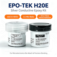 Adhésif conducteur argenté EPO-TEK H20E H20F, pâte de résine époxy bicomposante pour microélectronique et puces optoélectroniques