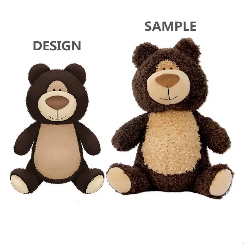 2024 Custom classical teddy bear stuffed bears with clothes and sweater custom plush toys with logo high quality plushie
