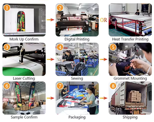 ธงชายหาดรูปหยดน้ำลดราคาพิเศษ ขนาด 350 ซม. น้ำหนัก 110 กรัม ผลิตจากผ้าโพลีเอสเตอร์ <span class=keywords><strong>พร้อม</strong></span>เสาไฟเบอร์กลาส พิมพ์ลายด้วยเทคนิค Dye Sublimation แห้งเร็ว เหมาะสำหรับกีฬา - Product Image 5