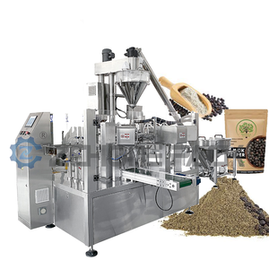 Máquina de envasado de polvo de café de alta velocidad y multistación para bolsas preformadas con cierre vertical tipo Doypack - Product Image 5