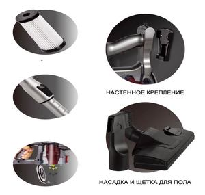 Haute qualité 450w 60 minutes faible bruit léger portable sans fil alimenté par batterie cendre bâton aspirateur pour la maison - Product Image 3