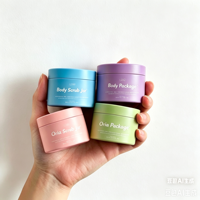 Pot en plastique PP à paroi épaisse de luxe 5g, à simple paroi, pour crème cosmétique, soin de la peau