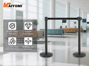 2025 nouvelle barrière de contrôle des foules pas cher Stanchions or piéton Portable barrière de sécurité de contrôle des foules - Product Image 3