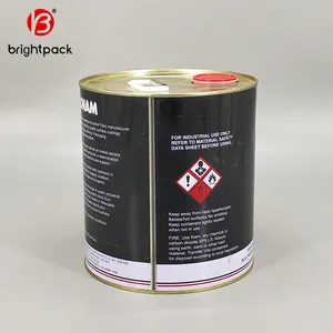 4L Gallon Metal Tin Cans With Tight Lid For Paint Solvent And Thinner