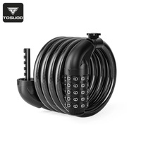 TOSUOD Serrure à combinaison antivol pour voitures et VTT Accessoires de verrouillage de vélo portables avec batterie