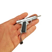 Modèle de pistolet en alliage 1911 à l'échelle 1:3 avec fonction d'éjection, porte-clés, cadeau idéal pour les garçons