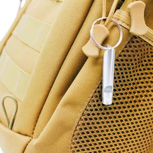 3D Tự làm thăng hoa mini Kim Loại còi Keychain thép không gỉ chim thở còi bởi cho tiếng còi Thiền Keychain - Product Image 3