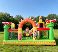 Parc de jeux gonflables commercial pour enfants, structure gonflable Mario avec toboggan