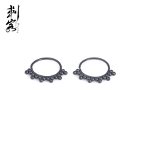Bague créole segmentée articulée en acier inoxydable 316L plaqué or pour enfants, tendance, pour mariage et fiançailles, avec plusieurs billes