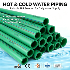 Tubería Térmica PPR <span class=keywords><strong>de</strong></span> 20 mm PN25, Tubo <span class=keywords><strong>de</strong></span> Polipropileno para Agua Caliente, para Sistema <span class=keywords><strong>de</strong></span> Calefacción <span class=keywords><strong>Solar</strong></span>, Combinado con Caldera - Product Image 1