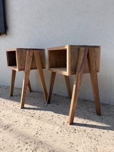 Custom Modern Country Bedroom Solid Wood Convertible Nightstand with Light <b>Table</b> and Bedside Drawer Bedroom Furniture - Product Image 2
