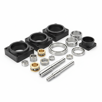 Boîtiers de roulements de moteur usinés CNC sur mesure de haute précision, pièces en aluminium et en acier pour moteurs électriques industriels