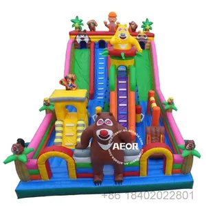 Castillo hinchable para niños, juguete de parque de atracciones de fábrica