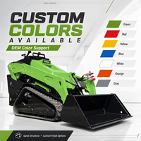 Yanmar Power Rubber Track Skid Steer Loader NIMBUS dengan Track Tahan Lama untuk Tanah Berlumpur dan Pekerjaan Kebun Skid Steer Loader