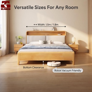 Juego de Muebles de Dormitorio con Cama King Size de Madera Sólida Nórdica para Hotel, Apartamento o Pension, Personalizado al por Mayor - Product Image 6