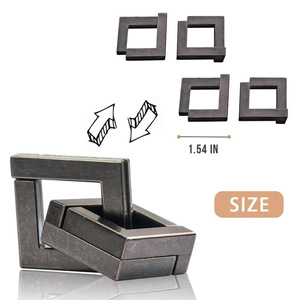 <span class=keywords><strong>Métal</strong></span> magique 3 pièces ensemble bricolage démêlage déverrouillage jouets imbriqués IQ logique Test <span class=keywords><strong>casse</strong></span>-<span class=keywords><strong>tête</strong></span> pour adultes enfants puzzles déconcertants - Product Image 4