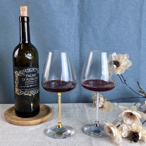 Boken Land 500ml coppe di <span class=keywords><strong>vino</strong></span> <span class=keywords><strong>rosso</strong></span> a fondo concavo calice stile francese in cristallo colorato bicchiere di cristallo <span class=keywords><strong>rosso</strong></span> trasparente - Product Image 5
