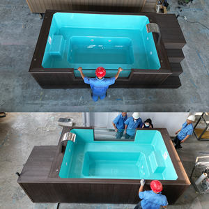 สระว่ายน้ำคอนเทนเนอร์ขนาดเล็กแบบเคลื่อนย้ายได้สำหรับครอบครัว ขนาด 20 ฟุต สระว่ายน้ำคอนเทนเนอร์กลางแจ้งสุดหรู - Product Image 6