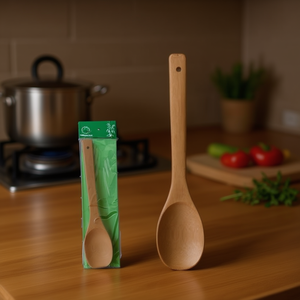 MNJ Cucchiaio in legno 12 pezzi Utensile da cucina Spatola per cucinare - Product Image 2