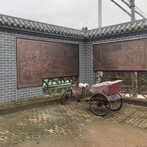 Arte Metal Decoração De Casa Estátuas De Águia De Bronze Escultura De Parede De Alívio De Animais De Bronze - Product Image 2