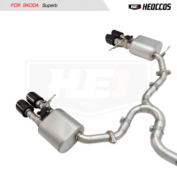 Válvula de Escape de Acero Inoxidable Catback para Skoda SuperB 2.0T, Soldadura de Alta Calidad, Válvula de Rendimiento Mejorado con Control Remoto