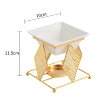 Brûleur d'huiles essentielles en céramique, diffuseur d'encens, chauffe-cire, lampe chauffante, support pour bougie chauffe-plat et aromathérapie