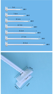 J&H Storefixture <span class=keywords><strong>2.3</strong></span>" 3.3" 4" 4.3" 5.3" 6" 7" 8" 零售POP瓦楞ABS挂钩 塑料超市纸板展示挂钩 - Product Image 4