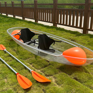 Waterplay ocio individual/doble persona <span class=keywords><strong>transparente</strong></span> PC canoa Kayak para Lago/Río remo equipo de entretenimiento 2 personas - Product Image 2