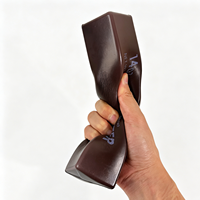 Jouet anti-stress personnalisé OEM en PU, imprimé intégral, en forme de bâton de beurre, à rebond lent, multi-styles, vente en gros d'usine