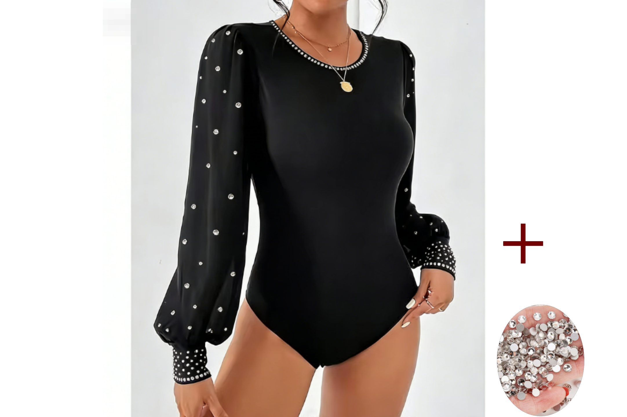 Nero+Fai da te con Strass