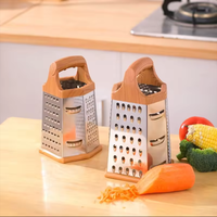 Groothandel Custom Multifunctionele 6 Side Rvs Handheld Kaas Groente Raspen Fruit Aardappel Snijder Dunschiller Voor Keuken