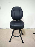 SUCCESSOR Chaise de casino noire, tabouret de bar pivotant à retour automatique, chaise de poker, prix direct usine
