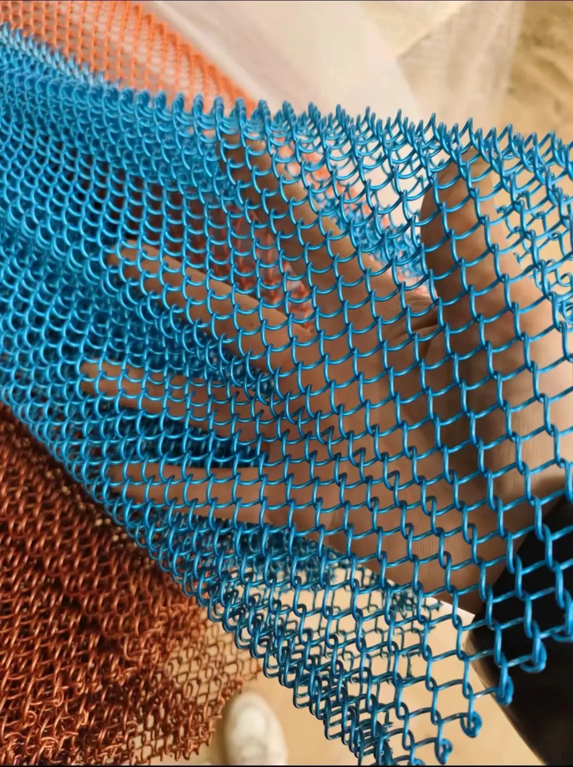 Decorative Metal Chain mesh Curtain Architectural Decorative Wire Mesh Aluminum alloy Decorative Mesh Factory price hot sale