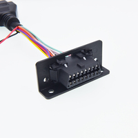 Kit de Cable Universal para Vehículos EOBD OBD2 Todo en Uno, Adaptador Divisor Hembra en Forma de T, Cable de Extensión de Diagnóstico OBD2 para Rastreador GPS de Automóviles