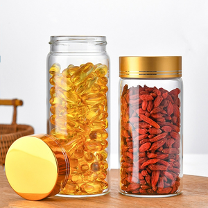 Hũ và lọ thủy tinh đựng mứt, nước chấm, thực phẩm bảo quản, miệng thẳng, cao, đường kính 58mm, dung tích 200ml, <span class=keywords><strong>250ml</strong></span>, 300ml, nắp kim loại chất lượng cao - Product Image 5