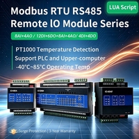 Module IO industriel RS485 Modbus RTU, collecteur de données DI DO AI AO, script LUA pour CVC et stockage d'énergie