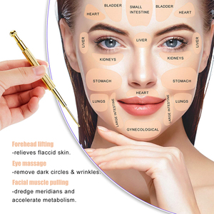 Pluma de masaje de punto de acupuntura de oreja de latón de Venta caliente 2025 Sonda de oreja dorada para área de reflejo de punto Auricular - Product Image 4