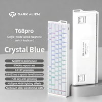 Vente flash Clavier mécanique filaire 68 touches 60% Clavier de jeu RGB 60% pour ordinateur PC avec rétroéclairage