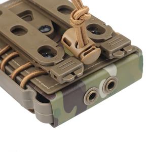 กระเป๋าใส่แม็กกาซีนแบบเร็วสำหรับปืนขนาด 5.56 และ 7.62 นิ้ว  แบบยุทธวิธี  ติดตั้งได้กับระบบโมลล์ สำหรับใช้งานกลางแจ้ง ทำจากไนลอนและพีซี - Product Image 5