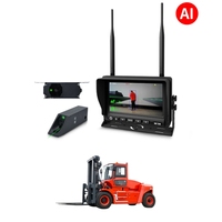 Système d'assistance de sécurité IA sans fil stable 2,4 GHz pour chariot élévateur avec kit de surveillance d'avertissement précoce contre la dérapage et le retournement en cas de surhauteur