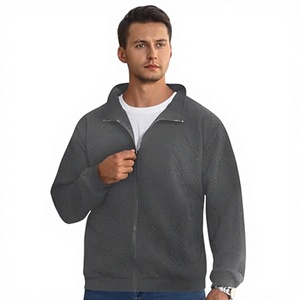 Nouvelle veste en jean déchirée ample pour homme, col à revers, fermeture éclair, teinte unie, respirante, vêtement décontracté, hauts d'automne pour jeunes hommes - Product Image 3