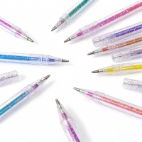 Stylos gel à paillettes vibrantes de 1,0 mm |   Multicolore, séchage rapide, lisse, idéal pour le journaling, le scrapbooking et les travaux manuels DIY