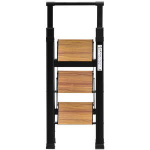 Scala a 3 gradini per uso domestico pieghevole con manico retrattile in alluminio scala nera in <span class=keywords><strong>legno</strong></span> - Product Image 3